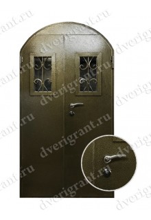 Двустворчатая металлическая дверь 14-012