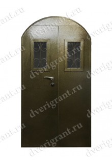 Двустворчатая металлическая дверь 14-012