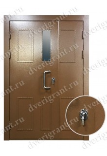 Двустворчатая металлическая дверь 14-014