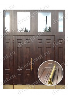 Двустворчатая металлическая дверь 14-017