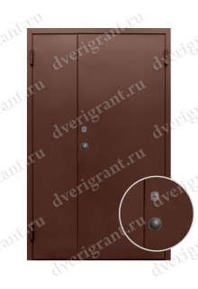 Двустворчатая металлическая дверь 10-020