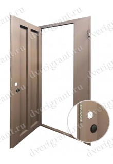Двустворчатая металлическая дверь 13-003