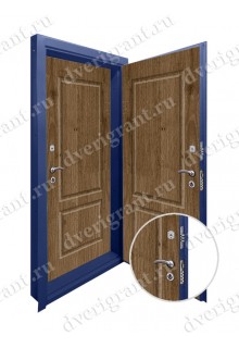 Двойная металлическая дверь - модель - 17-027