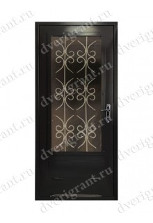 Металлическая дверь с вентиляционной решеткой - 13-019