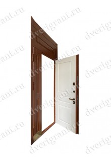Двустворчатая металлическая дверь 22-001