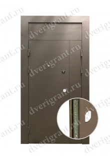 Двустворчатая металлическая дверь 22-006