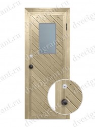 Металлическая дверь для бани - модель МДБ-009