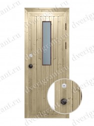 Металлическая дверь для бани - модель МДБ-010