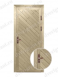 Металлическая дверь для бани - модель МДБ-014